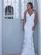 Vestido halter con cuello en V